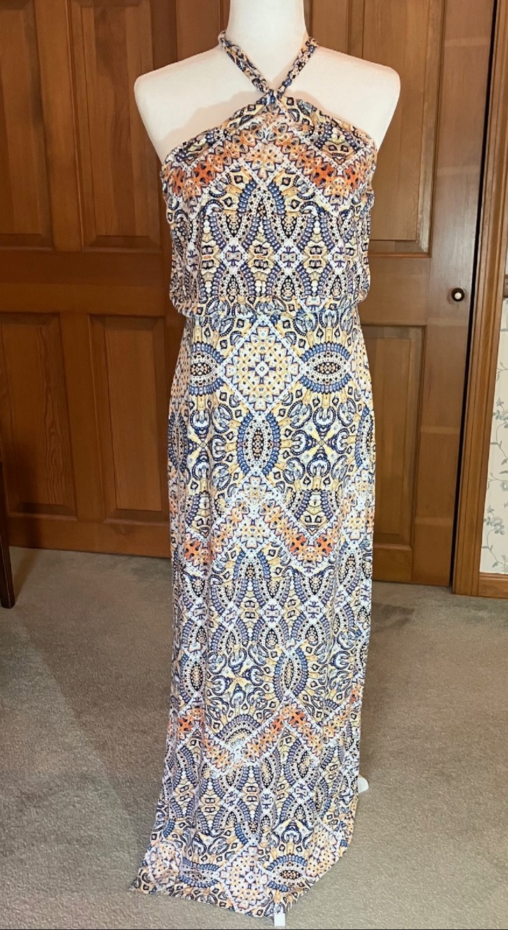 Cynthia Rowley halter top long dress large